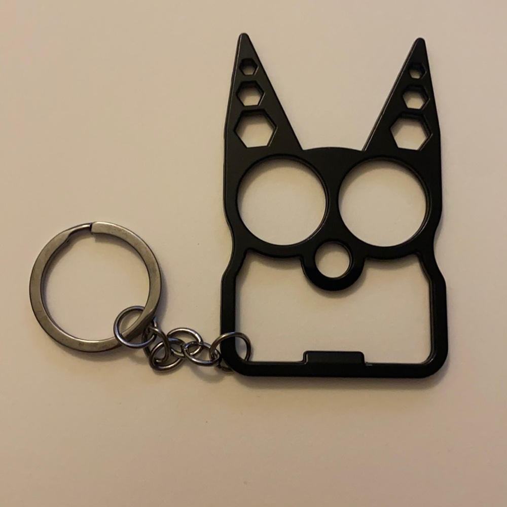 Self defense dog punch keychain
